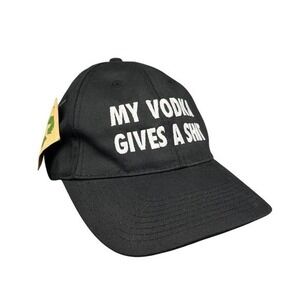 Absolut Vodka Recycled PET Hat Black Adjustable Slogan Promo Cap New Tags